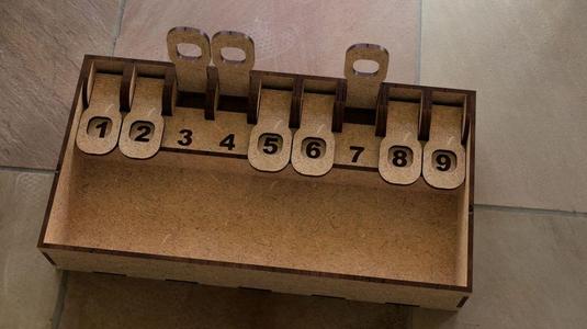 Shut the Box, Laser Cut