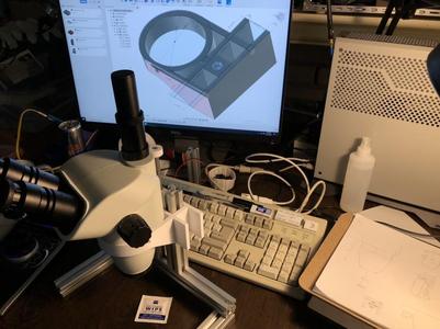 3-inch microscope mount and focuser