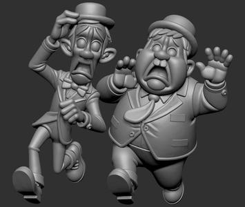 LAUREL AND HARDY RUNNING