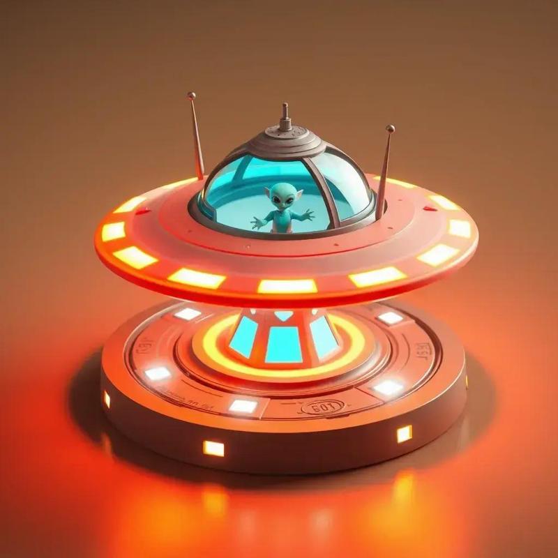 cute cheerful aliens