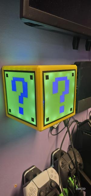 3D Super Mario Gift Box Night Light
