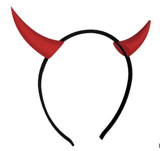 Hair band with devil horns