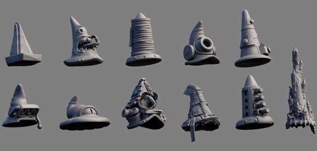 Aetherpunk28 Infinite Library Hats