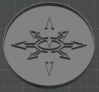 Black Legion Chaos space marine Cookie Cutter