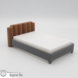 1:12 miniature Modern bed