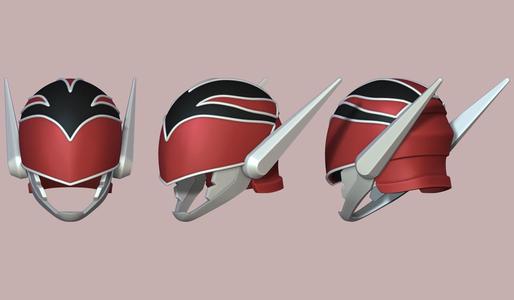 red Keeper mask - Ryujin Sentai Dragon Keeper - Go Go Loser Ranger Helmet - Sentai Daishikkaku