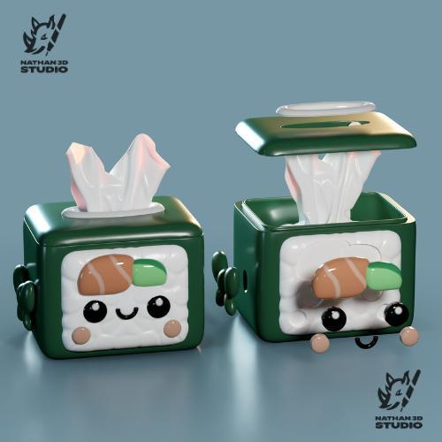 Maki Sushi Tissue Box