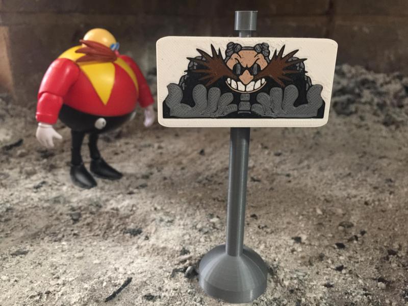 Dr Eggman Spinning Sign
