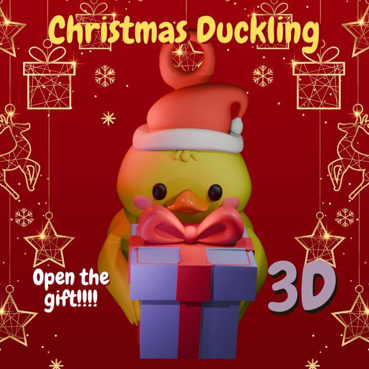 Christmas decoration of a duckling