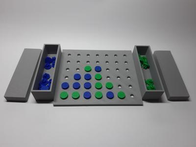 4 in a Row, Flat and with Stick-on Stones