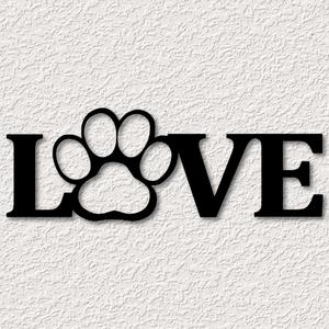 Love My Cat wall art Love My Dog wall decor 2d art