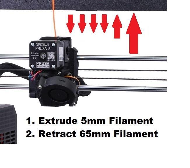 Cleaning with cold pull->220degrees->235degrees->250degrees->260degrees->100degrees--> PULL