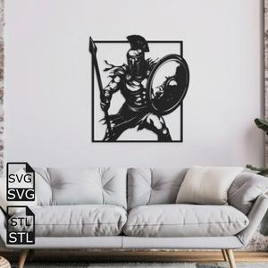 Gladiator 2D Wall Art STL SVG