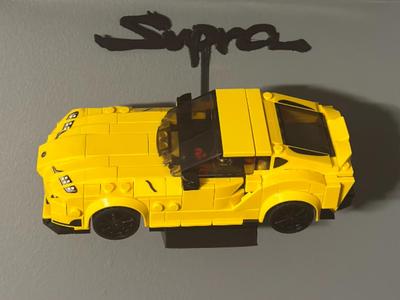 LEGOs Speed Champions Toyota Supra Wall Mount