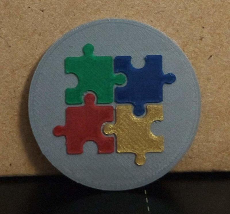 Jigsaw pieces medal
