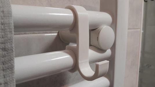 Hook for bathroom towel heater - Zeta
