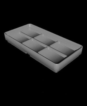 Gridfinity Small Parts Tray 1x2 6 Slots