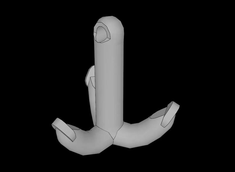 Lego Compatible (30192.dat) Minifig Tool Grappling Hook   