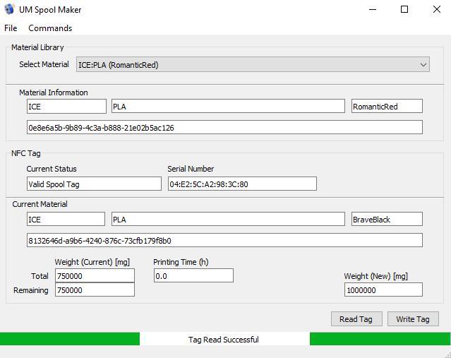 Filament RFID-Identifier for Ultimaker