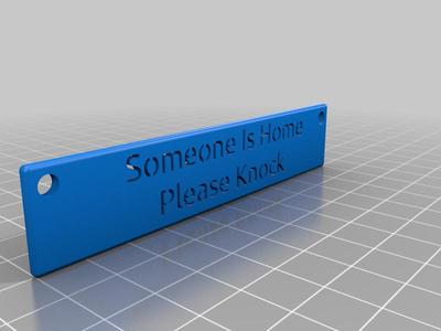 Please Knock Sign