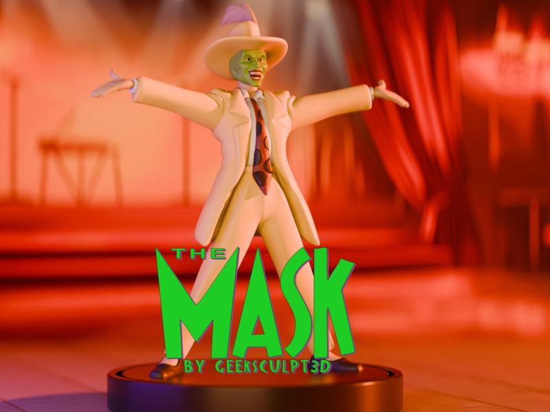 The Mask Figurine - Iconic Movie Character Art