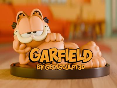 Garfield Sculpture – Iconic Cartoon Cat Figurine