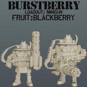 Delta Fruit: BurstBerry Berry Commando MiniGun Loadout
