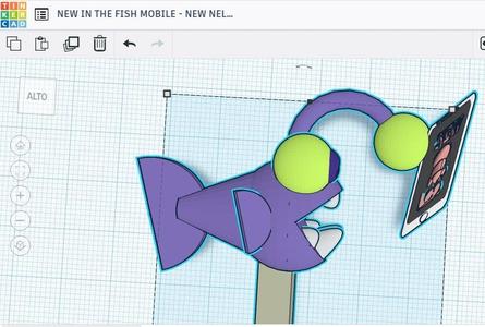 PEN "NEW IN THE FISH MOBILE" - PORTAPENNA "NEW NEL CELLULARE DEL PESCE"