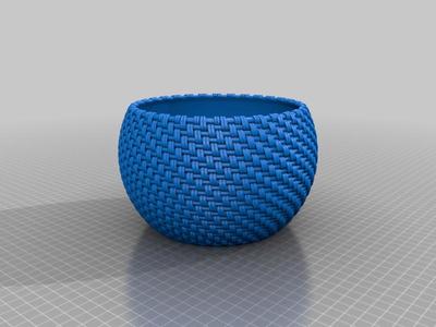 Stylized round storage box