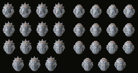 Blood Seraphs helmets Set1