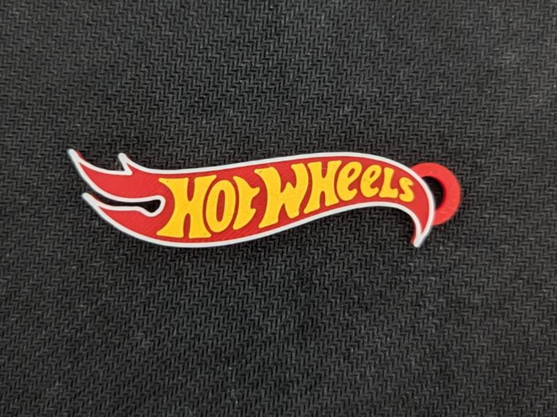 Hot Wheels logo keychain