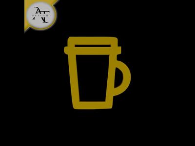 Simple Coffee Cup Symbol - 2D Art