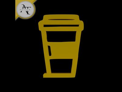 Simple Coffee Cup Symbol - 2D Art