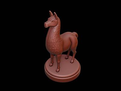 Llama Animal Figure Printable