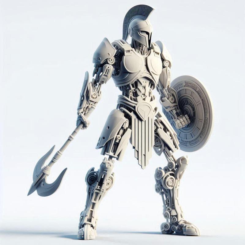 Warrior Man with Long Claws 3D Print – Fantasy Battle Hero, Action Figure, Decorative Sculpture