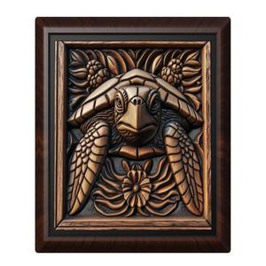 Sea Turtle animal wall art relief wall decor