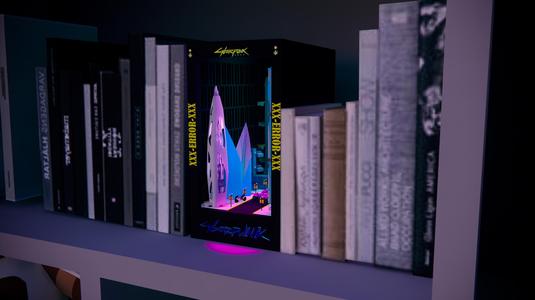 BOOKSHELF CYBERPUNK MINIATURE DETAIL TOWN