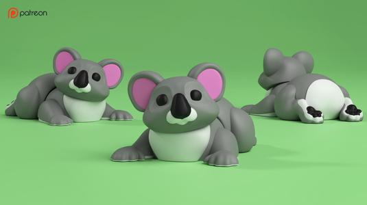 Mini Flexi Koala - (3MF / No Support)_