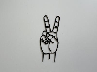 Hand Cool Sign Wall Art #1