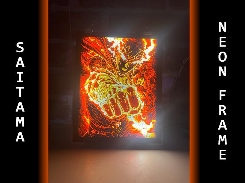 SAITAMA - ONE PUNCH MAN / NEON FRAME
