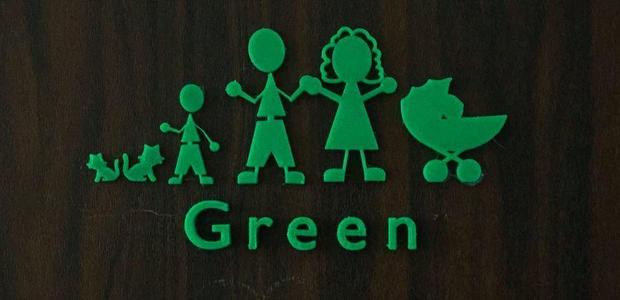 Happy Family Sign Door Figures