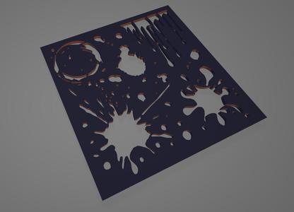 Stencil - splashes and stains