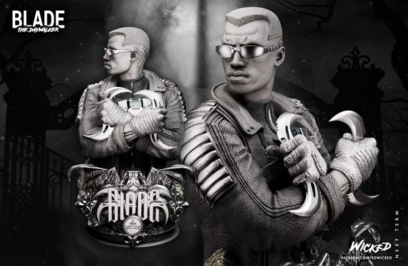 Wicked Marvel Blade Bust: Tested and ready for 3d printing