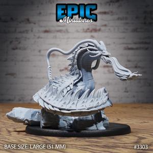 Sea Drake Deity Magic ‧ DnD Miniature ‧ Tabletop Miniatures ‧ Gaming Monster ‧ 3D Model ‧ RPG ‧ DnDminis ‧ STL FILE