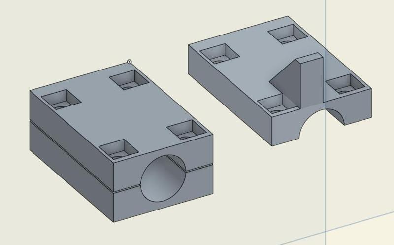 Eclips3D A16 and A17 rod brackets