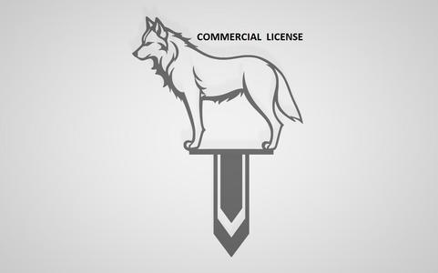 COMMERCIAL LICENSE / WOLF / DOG / ANIMAL / PET / HOME / BOOKMARK / BOOKMARK / SIGN / BOOKMARK / GIFT / BOOK / SCHOOL / STUDENTS / TEACHER / OFFICE / WITHOUT MEDIA