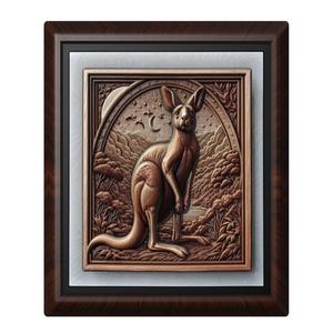 Kangaroo animal wall art relief wall decor