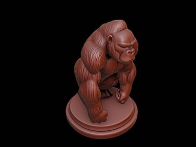 Gorilla Animal Figure Printable