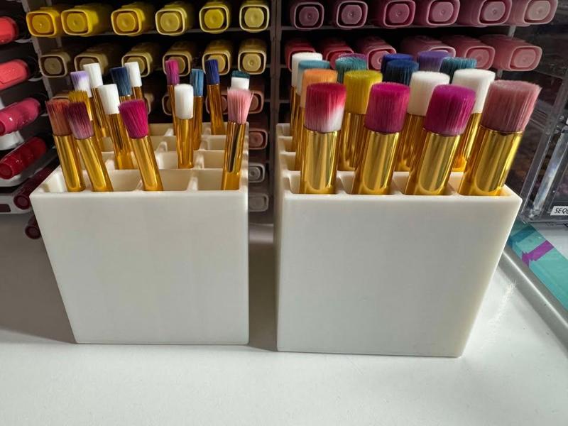 Blending brush tool holder Organizer for Makeup, Craft, Art Brushes Compact Storage Stand for Desk or Vanity Brush Caddie