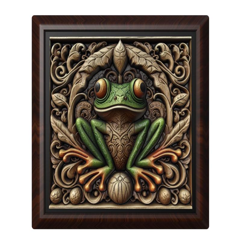 Frog animal wall art relief wall decor
